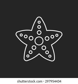 Starfish line  icon