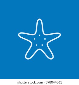Starfish line icon.