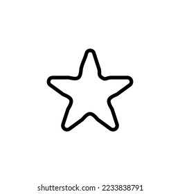 Starfish line icon vector design