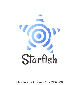 starfish logo ocean modern vector illustration