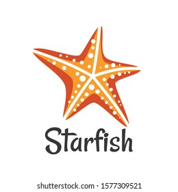starfish logo ocean modern vector illustration