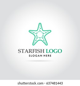 Starfish Logo Ocean Modern Vector Illustration