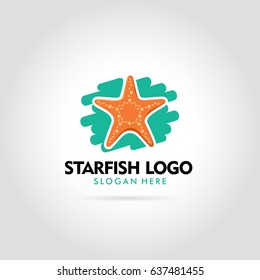 Starfish Logo Ocean Modern Vector Illustration