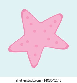 Starfish. Maritime symbol. Starfish icon. Vector illustration. EPS 10.