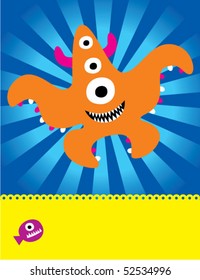 starfish monster doodle tag
