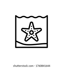 Starfish, ocean icon. Simple line, outline vector elements of saving marine icons for ui and ux, website or mobile application