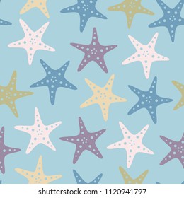 Fish Stars On Transparent Background Seamless Stock Vector (Royalty ...