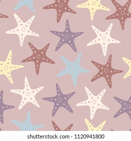 starfish on pink