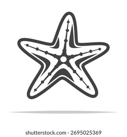Seestern-Gliedersymbol, transparenter Vektor, einzeln