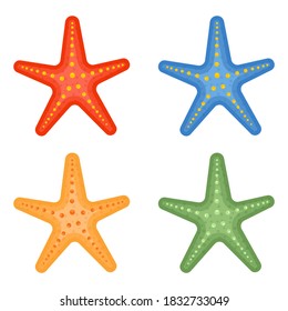 Starfish pack vector design illustration isolated on white background