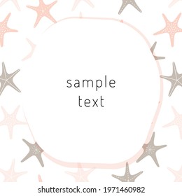 starfish pattern and frame material