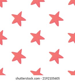 Starfish pattern seamless background texture repeat wallpaper geometric vector