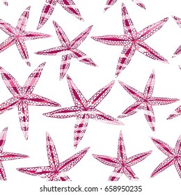 starfish pattern, vector, illustration