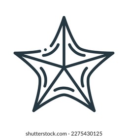 starfish sea animal isolated icon