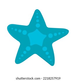 Starfish Sea Life Icon Flat Isolated