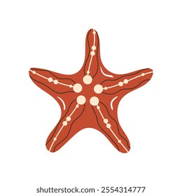 Starfish. Sea, ocean, water body. A living organism, marine life. A vector illustration