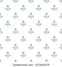 Starfish sea pattern vector seamless repeat for any web design