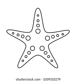 starfish or sea star icon image 