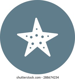 Starfish, sea, water icon vector image.Can also be used for summer, recreation and fun. Suitable for use on mobile apps, web apps and print media.