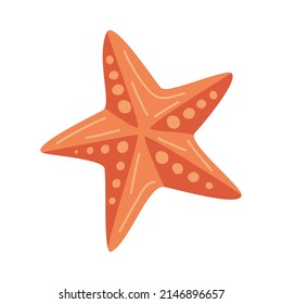 starfish sealife animal orange icon