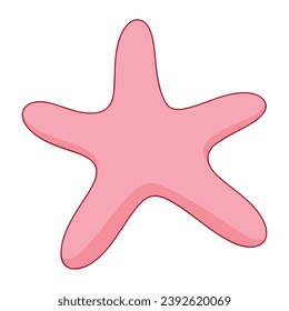 starfish sealife isolated design illustration