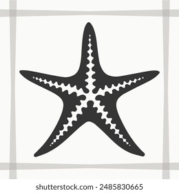 Starfish Silhouette, Starfish Icon Graphic, Starfish EPS Silhouette, Starfish Icon EPS Graphic, Icon, Vector, Cricut