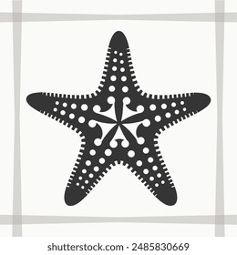 Starfish Silhouette, Starfish Icon Graphic, Starfish EPS Silhouette, Starfish Icon EPS Graphic, Icon, Vector, Cricut