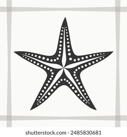 Starfish Silhouette, Starfish Icon Graphic, Starfish EPS Silhouette, Starfish Icon EPS Graphic, Icon, Vector, Cricut