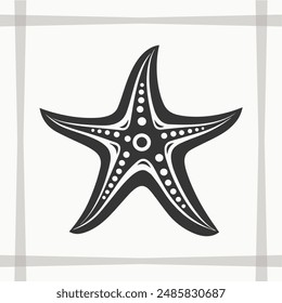 Starfish Silhouette, Starfish Icon Graphic, Starfish EPS Silhouette, Starfish Icon EPS Graphic, Icon, Vector, Cricut