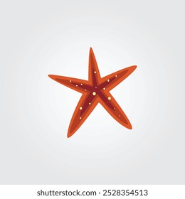 Starfish Silhouette Logo, Starfish Vector Icon, Marine Life Design Illustration