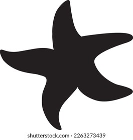 Starfish Silhouette Logo, Vektorgrafik