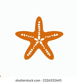 Silueta Starfish con fondo oceánico, bajo el agua y vectores marinos Ilustración