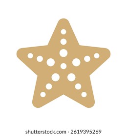 starfish simple icon, vector illustration 