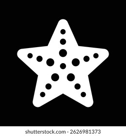 starfish simple icon, vector illustration 