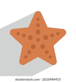 starfish simple icon, vector illustration 
