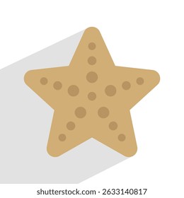 starfish simple icon, vector illustration 