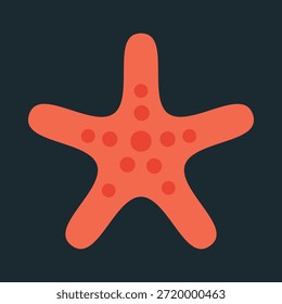 Starfish smart trendy colorful vector likely design useful Illustration colorful background.eps