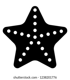 Starfish solid icon design