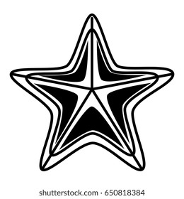 starfish summer isolated icon