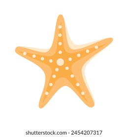 starfish tropical sealife animal icon on white background.