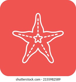 Starfish vector icon. Can be used for printing, mobile and web applications.
