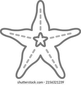 Starfish Vektorsymbol. Kann für Druck-, Mobil- und Web-Anwendungen verwendet werden.