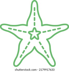 Starfish vector icon. Can be used for printing, mobile and web applications.