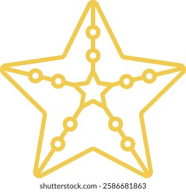 Starfish vector icon. Can be used for printing, mobile and web applications.