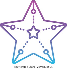 Starfish vector icon. Can be used for printing, mobile and web applications.
