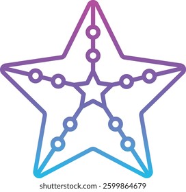 Starfish vector icon. Can be used for printing, mobile and web applications.