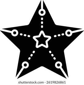 Starfish vector icon. Can be used for printing, mobile and web applications.