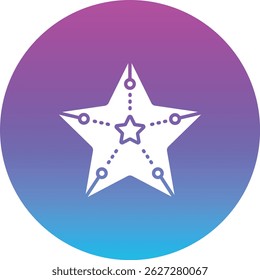 Starfish vector icon. Can be used for printing, mobile and web applications.