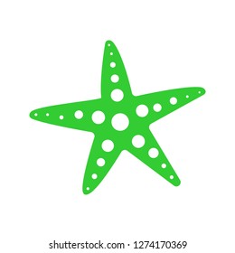 Starfish vector icon illustration
