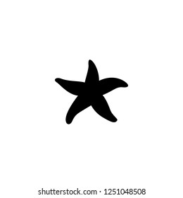 starfish vector icon. starfish sign on white background. starfish icon for web and app